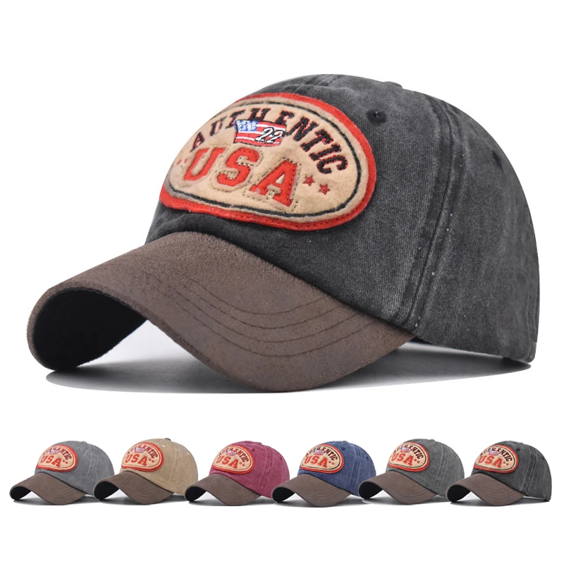 Baseball Cap Sun hat Retro-style Washed denim baseball cap USA Embroidery Spring Autumn baseball Hip Hop Fitted Cap
Baseball Cap Sun hat Retro-style Washed denim baseball cap USA Embroidery Spring Autumn baseball Hip Hop Fitted Cap