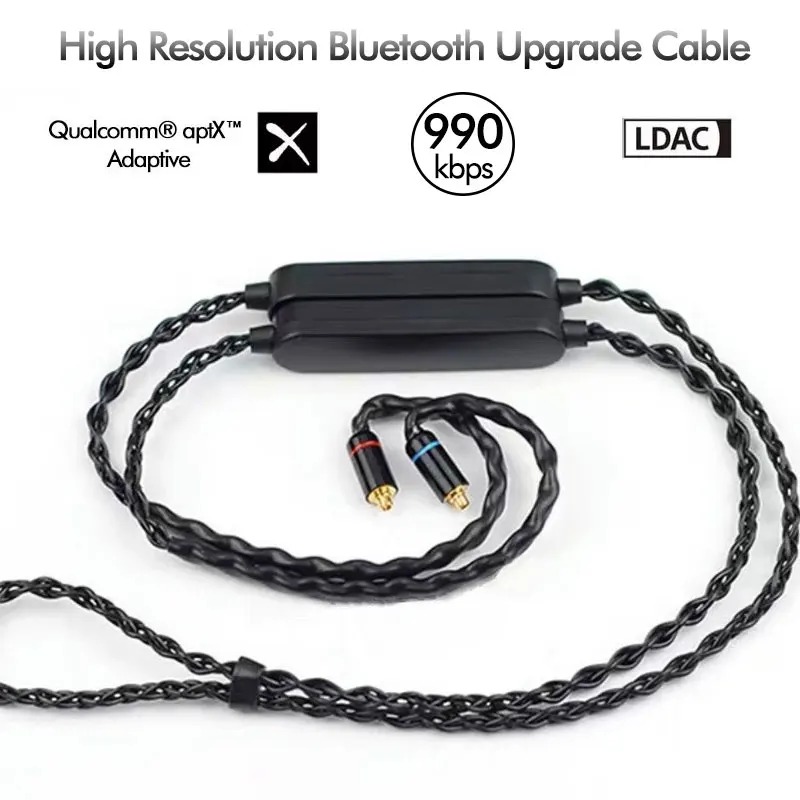 QCC5125 Hi-Res LDAC Bluetooth Module Upgrade Cable aptX Adaptive CVC8.0 Noise Canceling Mic Connect 2 Devices MMCX N5005 Earbuds
QCC5125 Hi-Res LDAC Bluetooth Module Upgrade Cable aptX Adaptive CVC8.0 Noise Canceling Mic Connect 2 Devices MMCX N5005 Earbuds