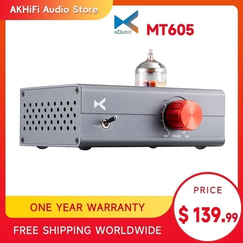 

XDUOO MT605 Power Amplifier 12AU7 Tube& Digital Amplifier TI TAP3116 Amp Chip Output Power 30W Per Channel MT-605
