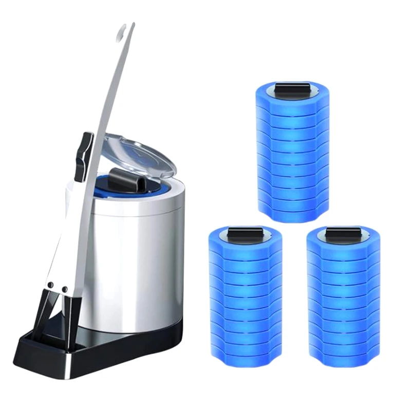 Disposable Toilet Cleaning Tool-1 Toilet Wand,1 Storage Box & 30 Toilet Stick Filling Heads,For Toilet&Bathroom Cleaning
Disposable Toilet Cleaning Tool-1 Toilet Wand,1 Storage Box & 30 Toilet Stick Filling Heads,For Toilet&Bathroom Cleaning