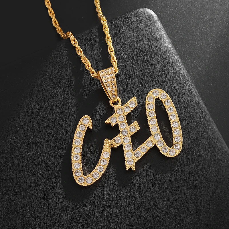 Hip Hop Zircon Ceo Letter Pendant Necklace for Men Women Rap Street Rock Party Fashion Jewelry
Hip Hop Zircon Ceo Letter Pendant Necklace for Men Women Rap Street Rock Party Fashion Jewelry