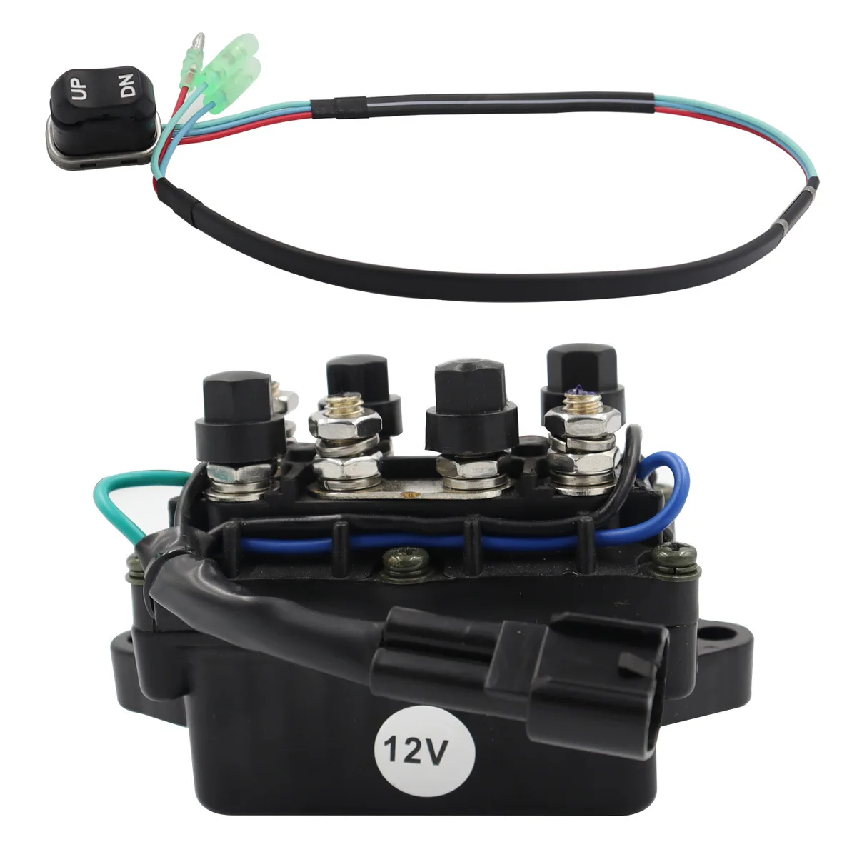 12V 61A-81950-01-00 4-Stroke Relay Tilt Relay with Tilt Trim Switch 120A Assy Relay for Yamaha Outboard 703825630200
12V 61A-81950-01-00 4-Stroke Relay Tilt Relay with Tilt Trim Switch 120A Assy Relay for Yamaha Outboard 703825630200