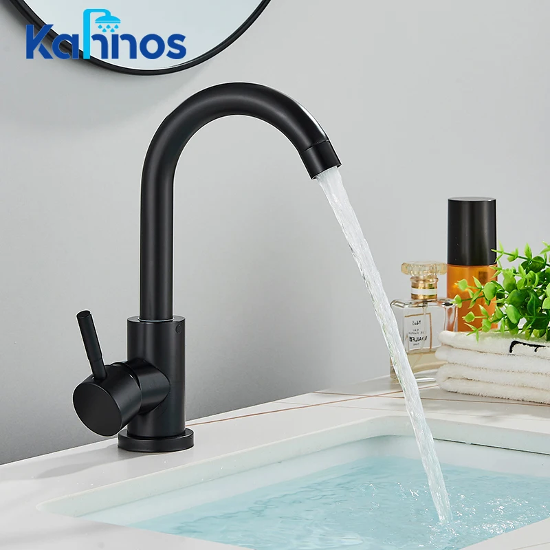 Black Bathroom Sink Faucet Stainless Steel Hot Cold Crane Tap 360 Rotation Sink Faucets Single Handle Bathroom Mixer Faucet
Black Bathroom Sink Faucet Stainless Steel Hot Cold Crane Tap 360 Rotation Sink Faucets Single Handle Bathroom Mixer Faucet