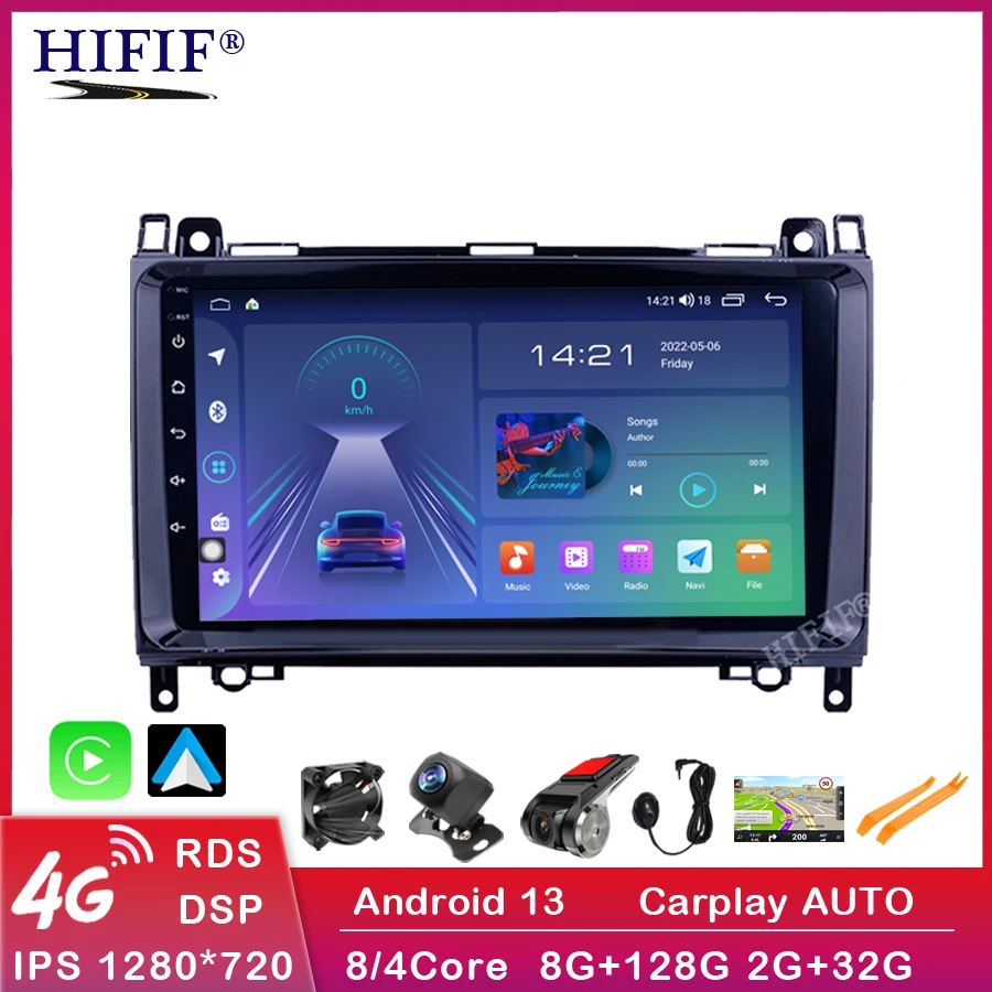 Автомобильный мультимедийный плеер Android 13, навигация GPS радио для Mercedes Benz B200 A B класс W169 W245 Viano Vito W639 Sprinter W906
Автомобильный мультимедийный плеер Android 13, навигация GPS радио для Mercedes Benz B200 A B класс W169 W245 Viano Vito W639 Sprinter W906