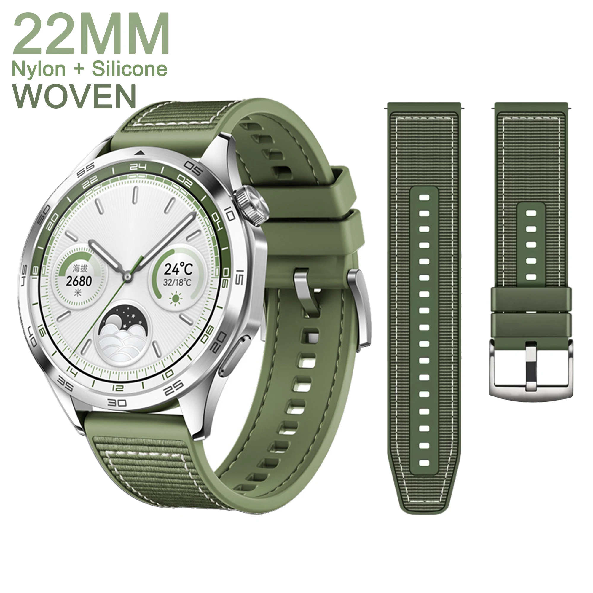 Ремешок для наручных часов HUAWEI Watch GT2 Pro GT3 42 мм 46 мм, браслет из силикона и нейлона для смарт-часов Huawei GT4 46 мм GT Runner, 22 мм
Ремешок для наручных часов HUAWEI Watch GT2 Pro GT3 42 мм 46 мм, браслет из силикона и нейлона для смарт-часов Huawei GT4 46 мм GT Runner, 22 мм