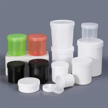 Empty Plastic jar for Cosmetic Cream Makeup Container Food Grade Wide Mouth storage bottle leakproof 1PCS