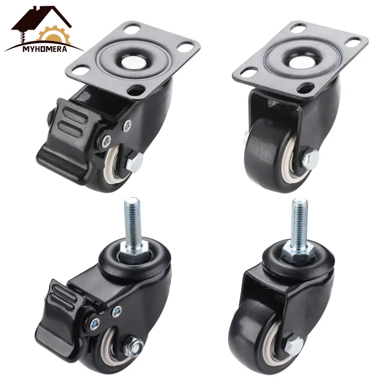 2 Pieces Heavy Duty Wheel Industrial Level 60kg Caster 360 Rotatable Plate /Screw Swivel Furniture Castor Wheels Replaced Roller
2 Pieces Heavy Duty Wheel Industrial Level 60kg Caster 360 Rotatable Plate /Screw Swivel Furniture Castor Wheels Replaced Roller