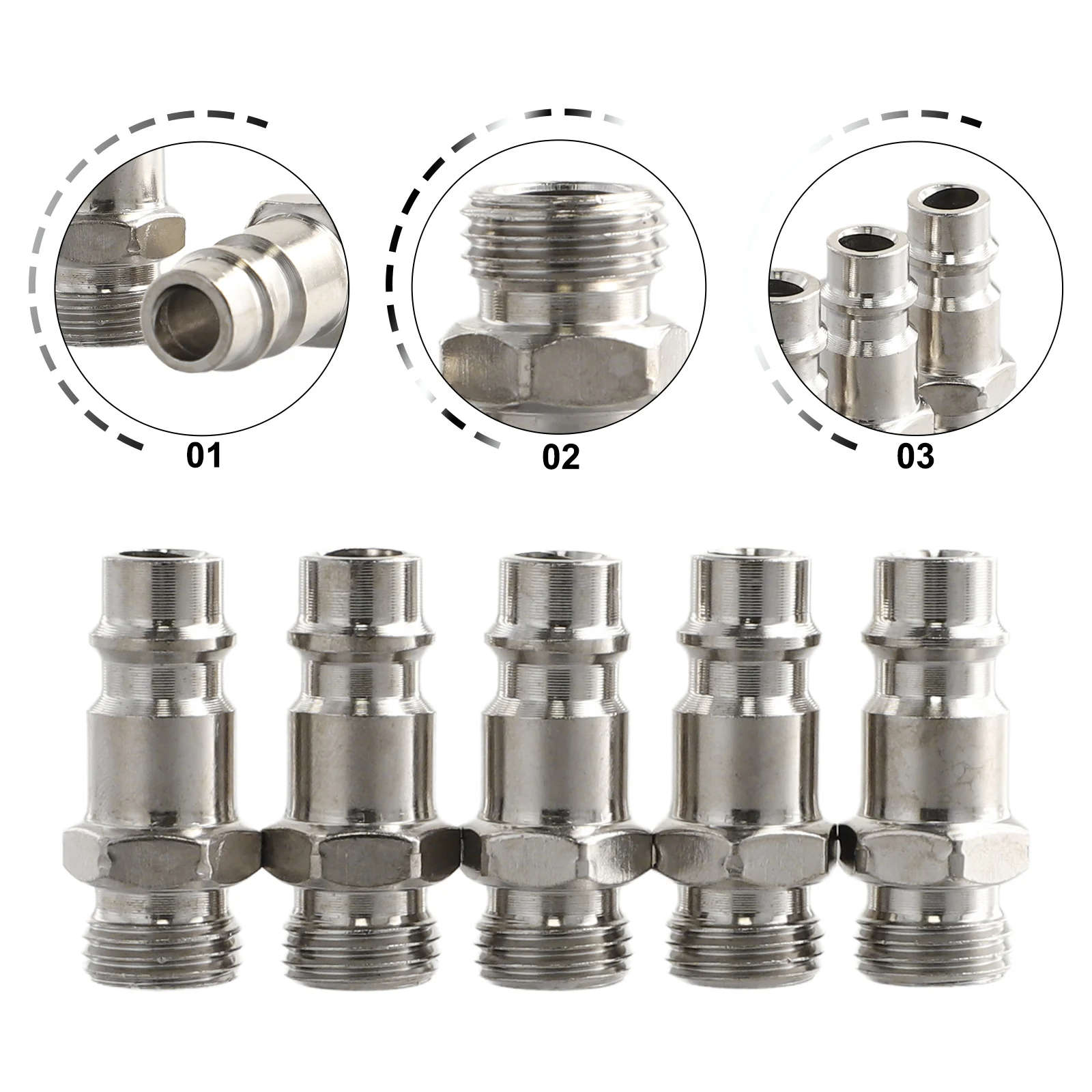 

Air Tool Fittings Euro Male Fitting Durability G1/4 Ferrules Workshop Equipment High Quality High Quality Materials