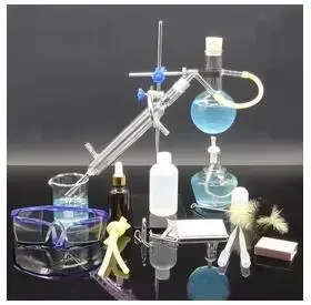 

Chemistry Size Steam Apparatus Oil Distillation Equipment Teaching Small Essential Lab Hydrosol Glass Distilling 150ml