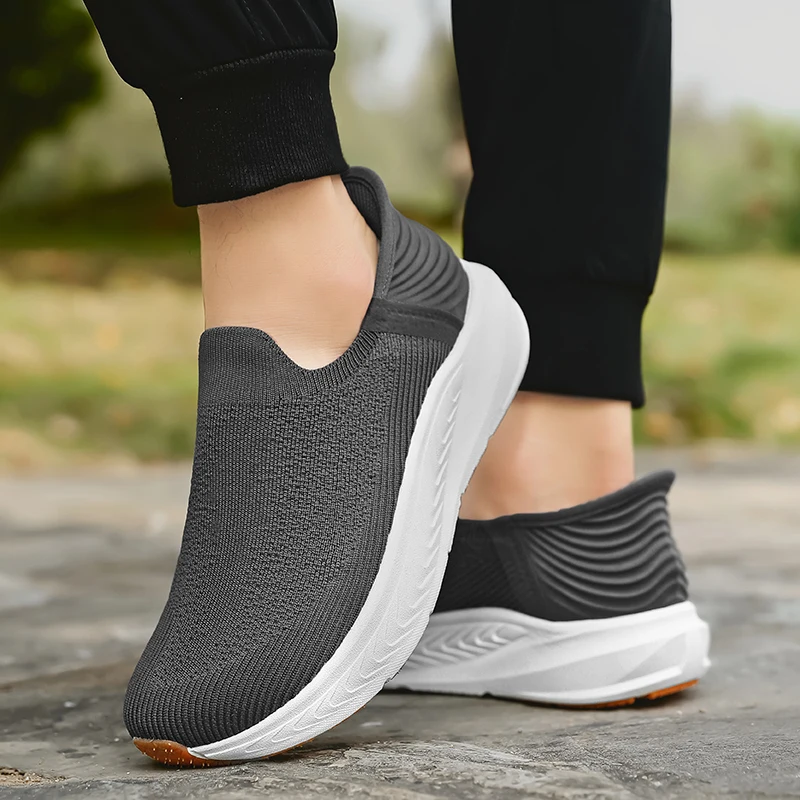 الانزلاق على الرجال أحذية مشي غير رسمية واسعة تو أحذية رياضية محبوك شبكة الجري أحذية رياضية موضة سميكة وحيد في الهواء الطلق أحذية للمشي الانزلاق على الرجال أحذية مشي غير رسمية واسعة تو أحذية رياضية محبوك شبكة الجري أحذية رياضية موضة سميكة وحيد في الهواء الطلق أحذية للمشي