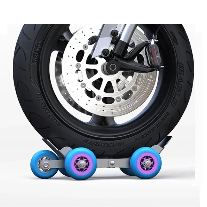 

Emergency Roadside Assistance Motorcycle Trailer Flat Tire Emergency Portable Broken Tire Power Trailer Carrier Random Color