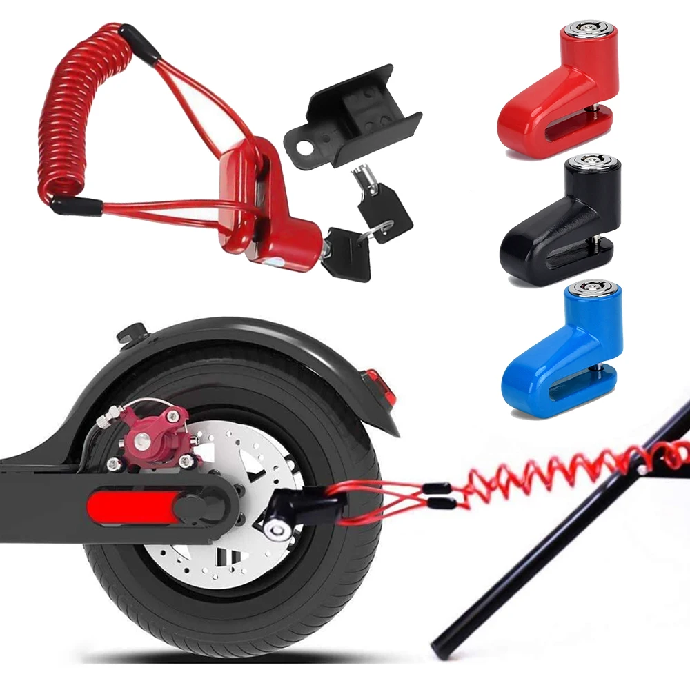 Замок дисковый тормозной со стальной проволокой для Xiaomi M365 Pro 2 1S, замок с защитой от кражи для электрического скутера, велосипеда, мотоцикла, колес 
Замок дисковый тормозной со стальной проволокой для Xiaomi M365 Pro 2 1S, замок с защитой от кражи для электрического скутера, велосипеда, мотоцикла, колес