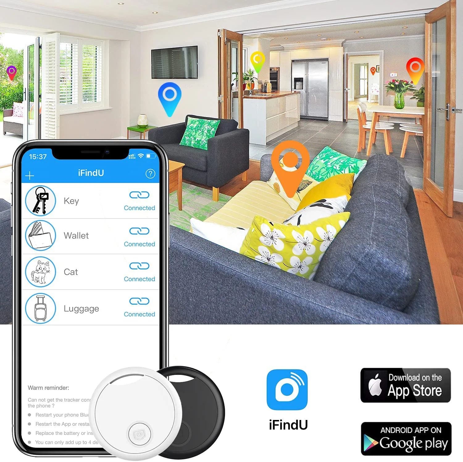 Mini Anti-Lost Alarm Smart Tag Wireless Bluetooth-Compatible 4.0 Tracker Child Bag Wallet Key Pet Finder Gps Locator Anti-Lost
Mini Anti-Lost Alarm Smart Tag Wireless Bluetooth-Compatible 4.0 Tracker Child Bag Wallet Key Pet Finder Gps Locator Anti-Lost