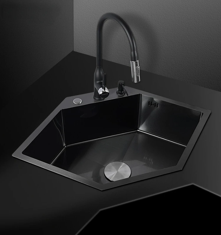 Diamond Shaped Sink Sus304 Stainless Steel Nano Corner Sink Washing Basin Large Single Sink
Diamond Shaped Sink Sus304 Stainless Steel Nano Corner Sink Washing Basin Large Single Sink