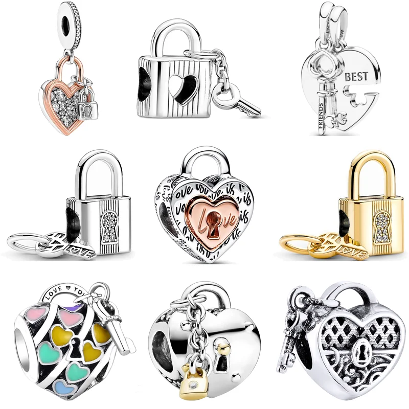 2024 New Padlock Lock Key Pendant Heart Love Beads Fit Original Pandora Charms Silver Color Bracelet Women Jewelry Free Shipping
2024 New Padlock Lock Key Pendant Heart Love Beads Fit Original Pandora Charms Silver Color Bracelet Women Jewelry Free Shipping