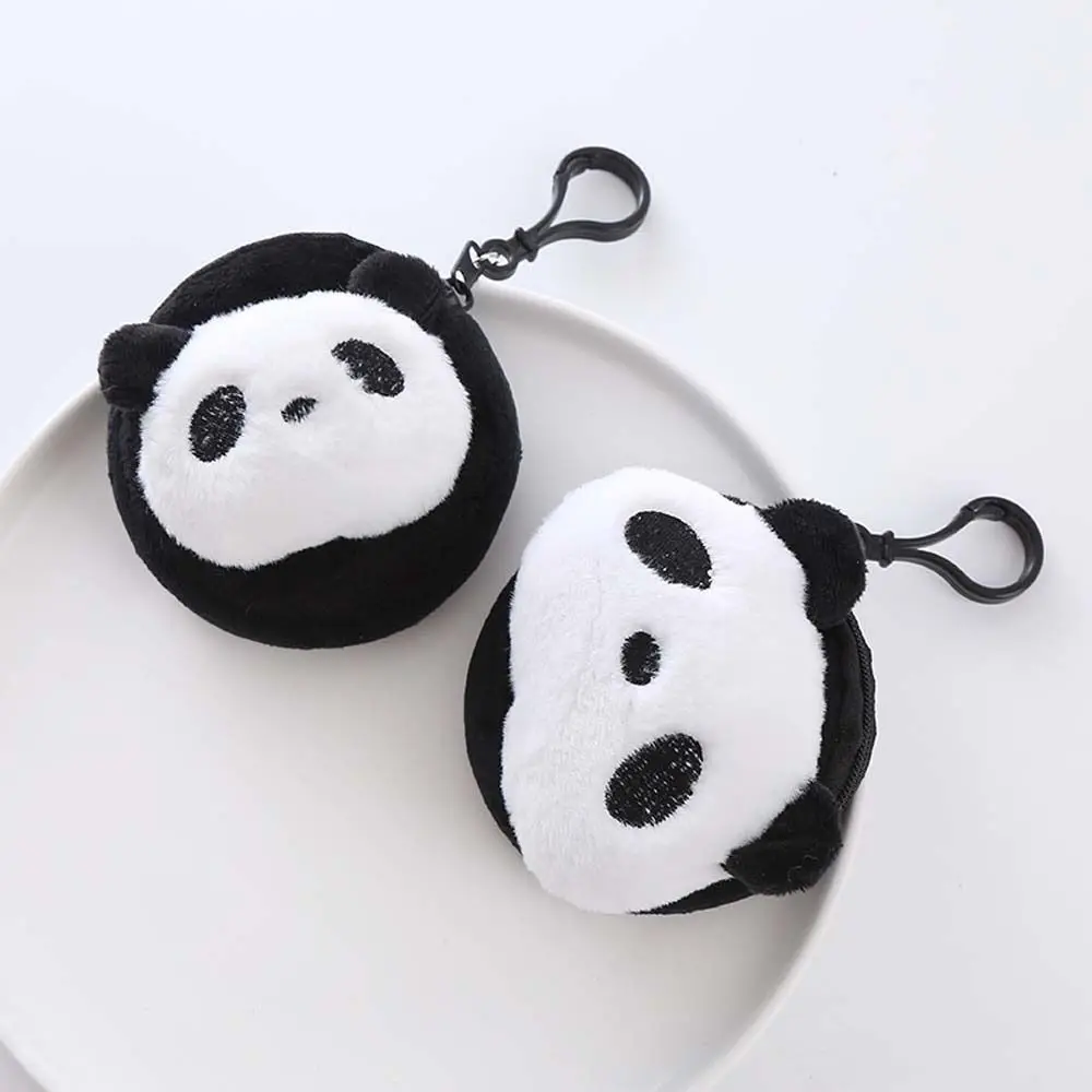 

Кошелек для мелочи в виде животного, плюшевая панда, круглая вместительная мультяшная сумка для денег, сумочка в Корейском стиле, мини-сумка для наушников для женщин/детей