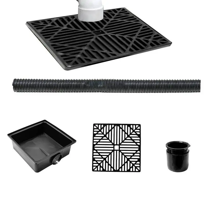 

Gutter Downspout Extensions No Dig Flexible French Drain Pipe Underground Downspout Kit Storm Drain Catch Basin French Drain