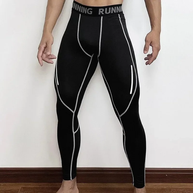 

Mens Tight Gym Compression Pants Quick Dry Fit Sportswear Running Tights Men Legging Fitness Training Sexy Sport Gym Leggings