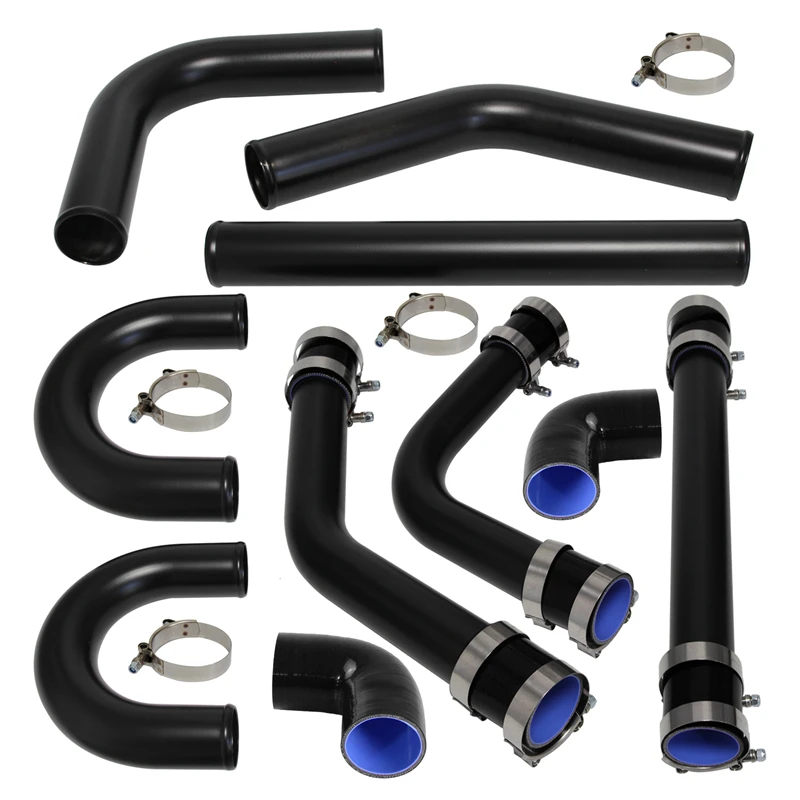 8Pcs L=450mm 2.36" 60mm Universal Intercooler Turbo Boost Piping Pipe Hose Kit Blue/Red/Black
8Pcs L=450mm 2.36" 60mm Universal Intercooler Turbo Boost Piping Pipe Hose Kit Blue/Red/Black