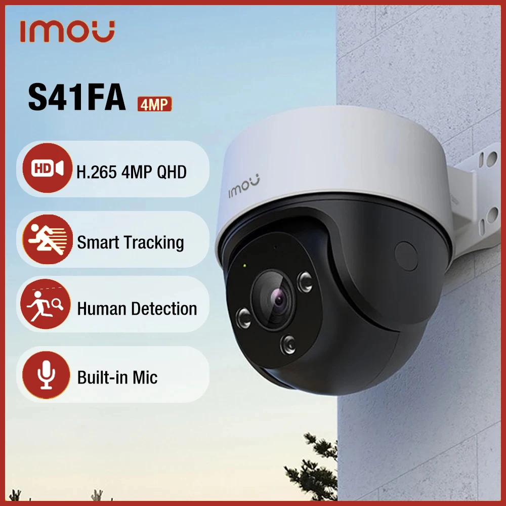 Imou S41FA 4mp Full Color PoE Camera Human Detection Smart Tracking Security Outdoor Home 360° Panoramic IP Camera
Imou S41FA 4mp Full Color PoE Camera Human Detection Smart Tracking Security Outdoor Home 360° Panoramic IP Camera