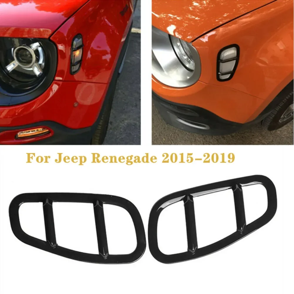 2pcs For Jeep-Renegade 2015-2019 Side Lamp Covers Black ABS Plastic Car Exterior Styling Accessories High Quality Trims Parts
2pcs For Jeep-Renegade 2015-2019 Side Lamp Covers Black ABS Plastic Car Exterior Styling Accessories High Quality Trims Parts