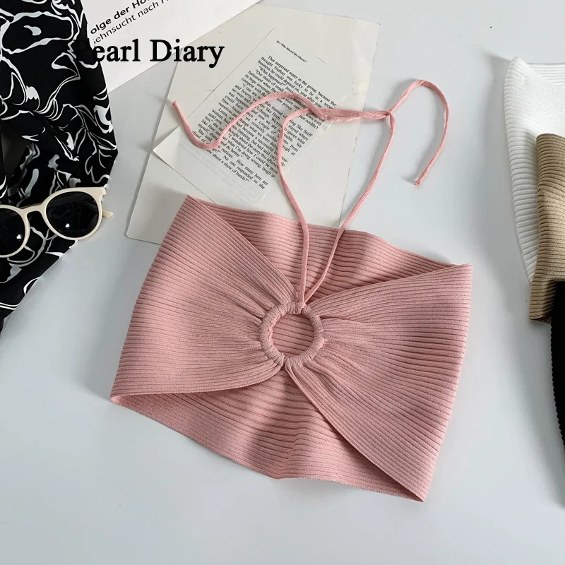 Pearl Diary Summer Fashion Knitted Halter Sexy Backless Crop Tops For Women Cut-Out Sleeveless Top Short All-Match Vest
Pearl Diary Summer Fashion Knitted Halter Sexy Backless Crop Tops For Women Cut-Out Sleeveless Top Short All-Match Vest