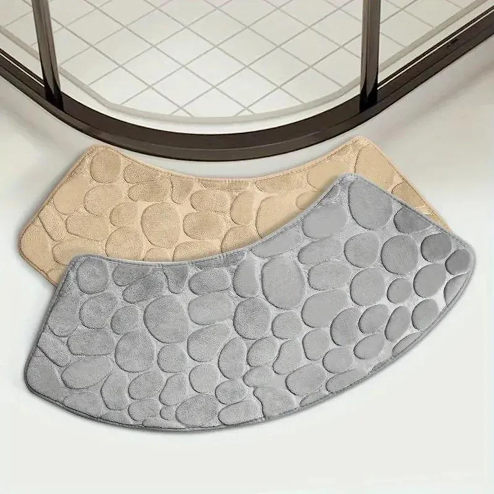 Bathroom Floor Mat Pebble Embossed Carpet Curved Scalloped Mat Non-slip Area Rug Absorbent Floor Mat Toilet Shower Bath Mat
Bathroom Floor Mat Pebble Embossed Carpet Curved Scalloped Mat Non-slip Area Rug Absorbent Floor Mat Toilet Shower Bath Mat