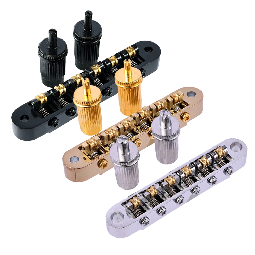 Adjustable Roller Saddle Tune-O-Matic Guitar Bridge For Epi LP Electric Guitars Copper Roller Saddle Musical Instrument Parts
Adjustable Roller Saddle Tune-O-Matic Guitar Bridge For Epi LP Electric Guitars Copper Roller Saddle Musical Instrument Parts