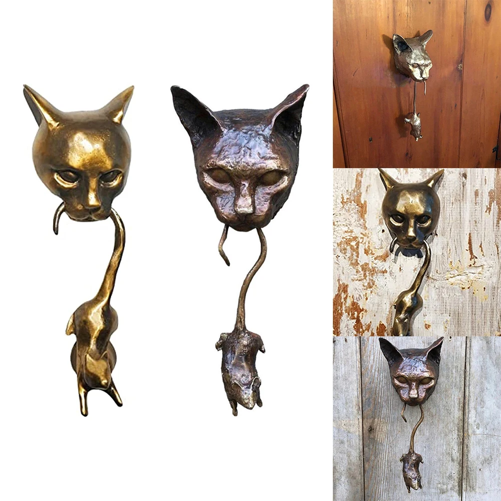 Cat Holding Mouse In Mouth Door Knocker Resin Wall Statue Art Sculpture Figurine Garden Ornament Home Decorations
Cat Holding Mouse In Mouth Door Knocker Resin Wall Statue Art Sculpture Figurine Garden Ornament Home Decorations