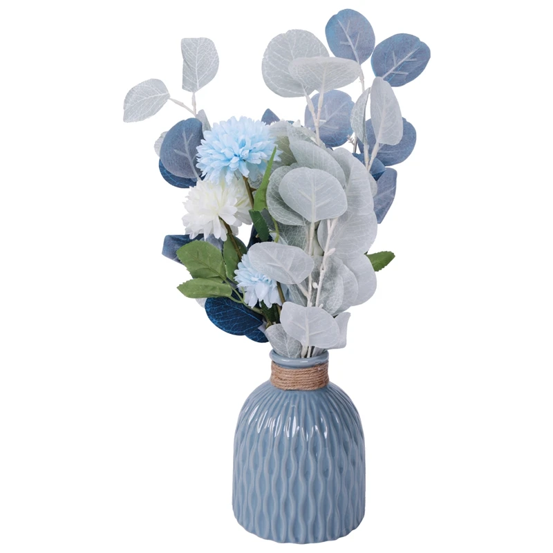 Artificial Flower And Vase Fake Hydrangea Flower Arrangement, Used For Home Office Party Wedding Table Dining Decoration
Artificial Flower And Vase Fake Hydrangea Flower Arrangement, Used For Home Office Party Wedding Table Dining Decoration