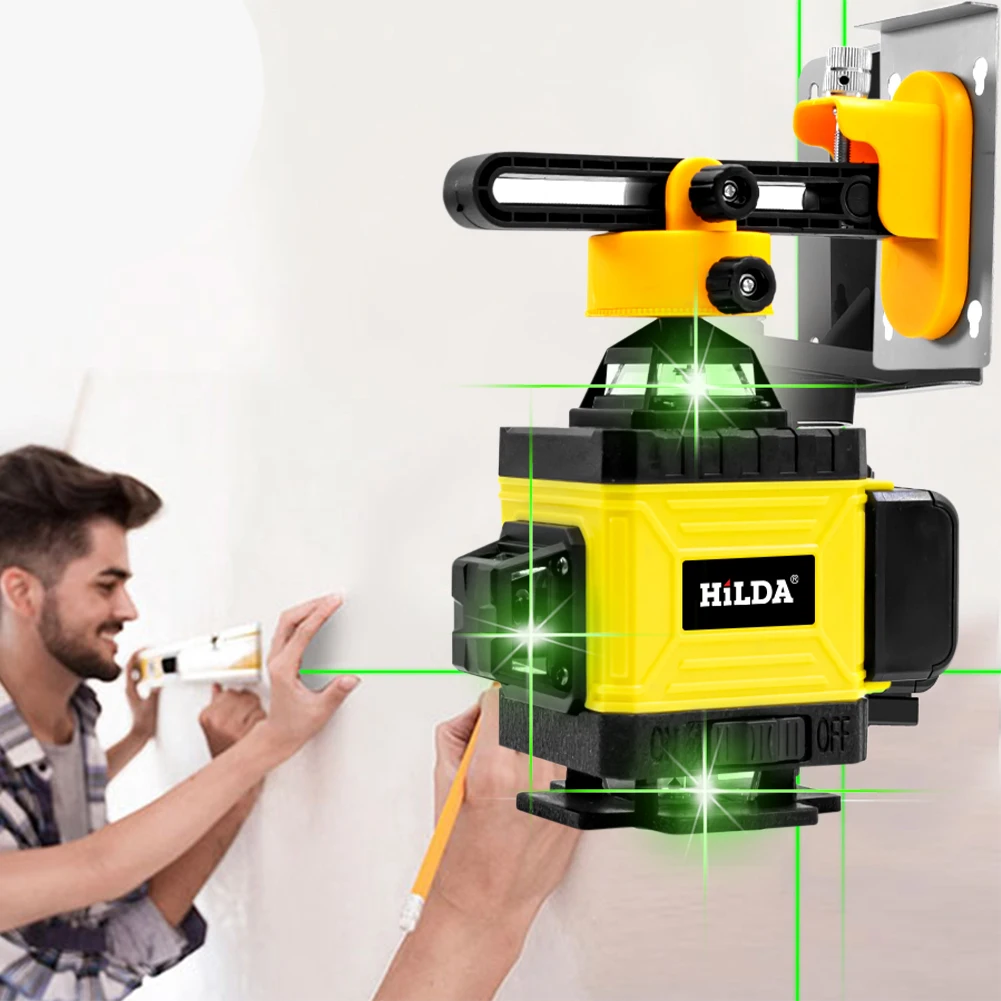2022 16 Lines 4D Green Laser Level Self-Leveling 360° Horizontal and Vertical Cross Lines Remote Control Laser Level EU Plug
2022 16 Lines 4D Green Laser Level Self-Leveling 360° Horizontal and Vertical Cross Lines Remote Control Laser Level EU Plug