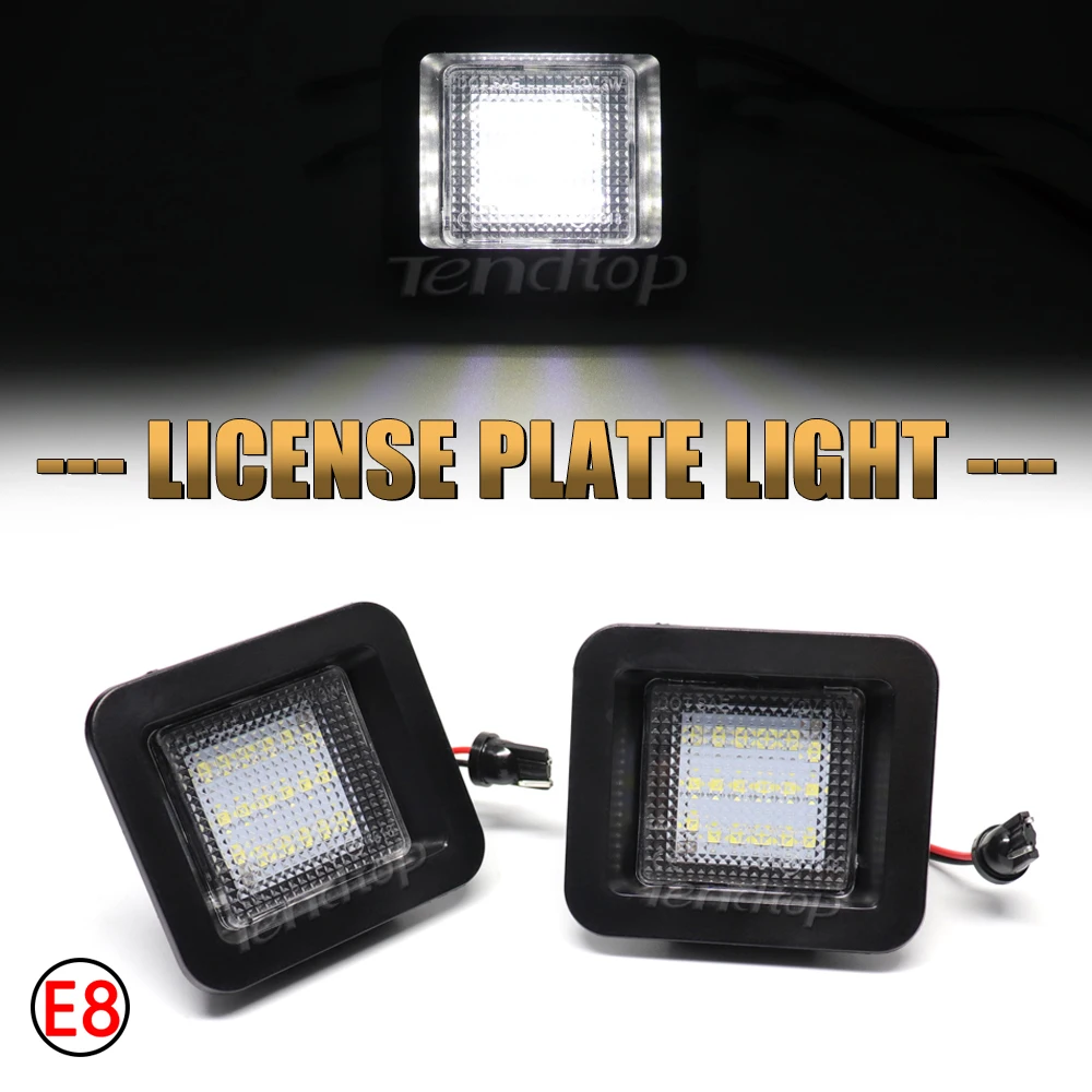 

2PCS For Ford F150 F-150 Raptor 2015 2016 2017 2018 2019 No Error Led Number Light Car Auto Canbus LED License Plate Light