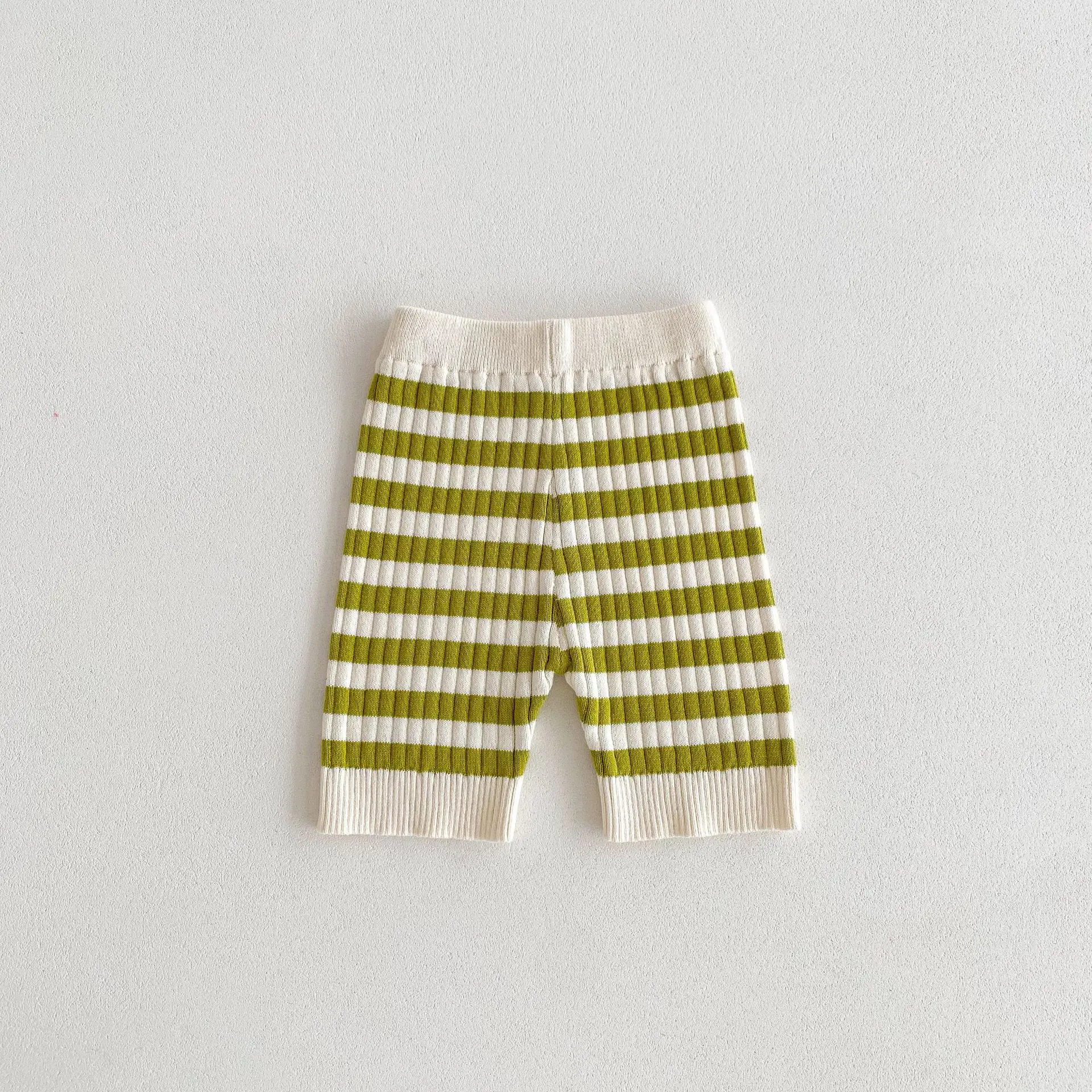 2025 Summer New Baby Short Sleeve Clothes Set Infant Striped Knit Tops + Shorts 2pcs Suit Infant Girl Casual T Shirts Outfits 14 S0ce28846a2a942ba98c1037ea5100352K