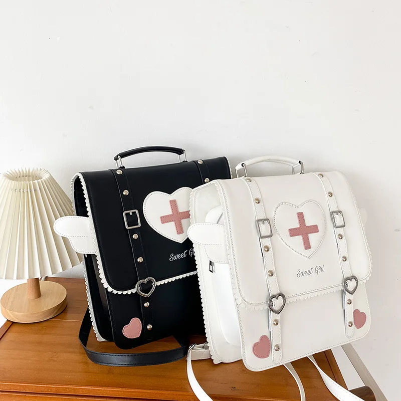 Preppy Style Girls Backpack PU Leather Cross Cute Wing Knapsack Kawaii Japaness Crossbody Messenger Bag For Women Bolso Mujer
Preppy Style Girls Backpack PU Leather Cross Cute Wing Knapsack Kawaii Japaness Crossbody Messenger Bag For Women Bolso Mujer