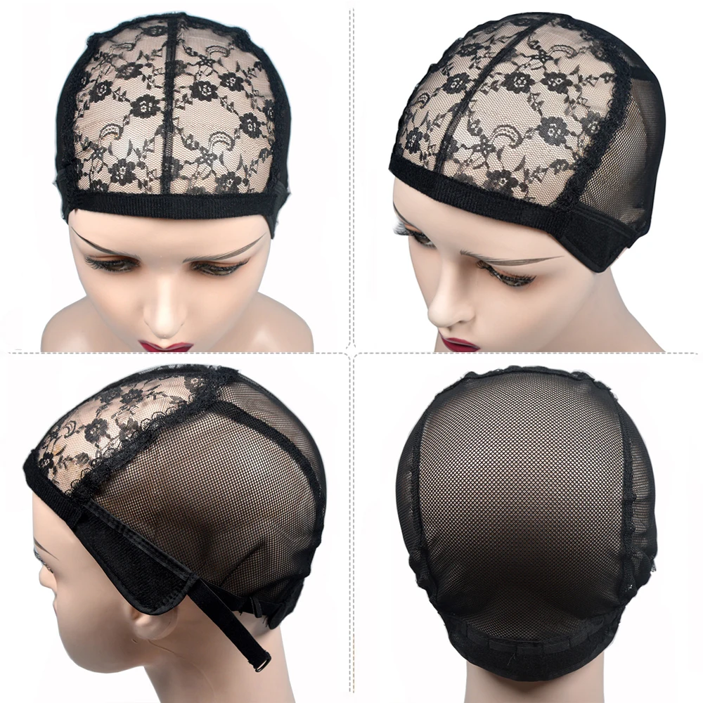 

1pcs Lace Wig cap for making wigs with adjustable strap on the back weaving cap glueless wig caps hair net hairnets