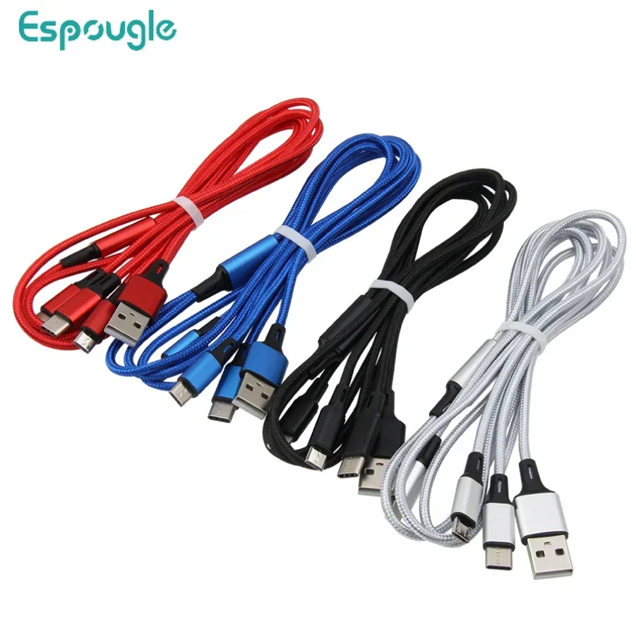 100 шт. мульти 1,2 м 3 в 1 Micro USB Type C зарядный кабель Usb порт Мобильный телефон зарядный шнур провод для iPhone Samsung Huawei Sony
100 шт. мульти 1,2 м 3 в 1 Micro USB Type C зарядный кабель Usb порт Мобильный телефон зарядный шнур провод для iPhone Samsung Huawei Sony