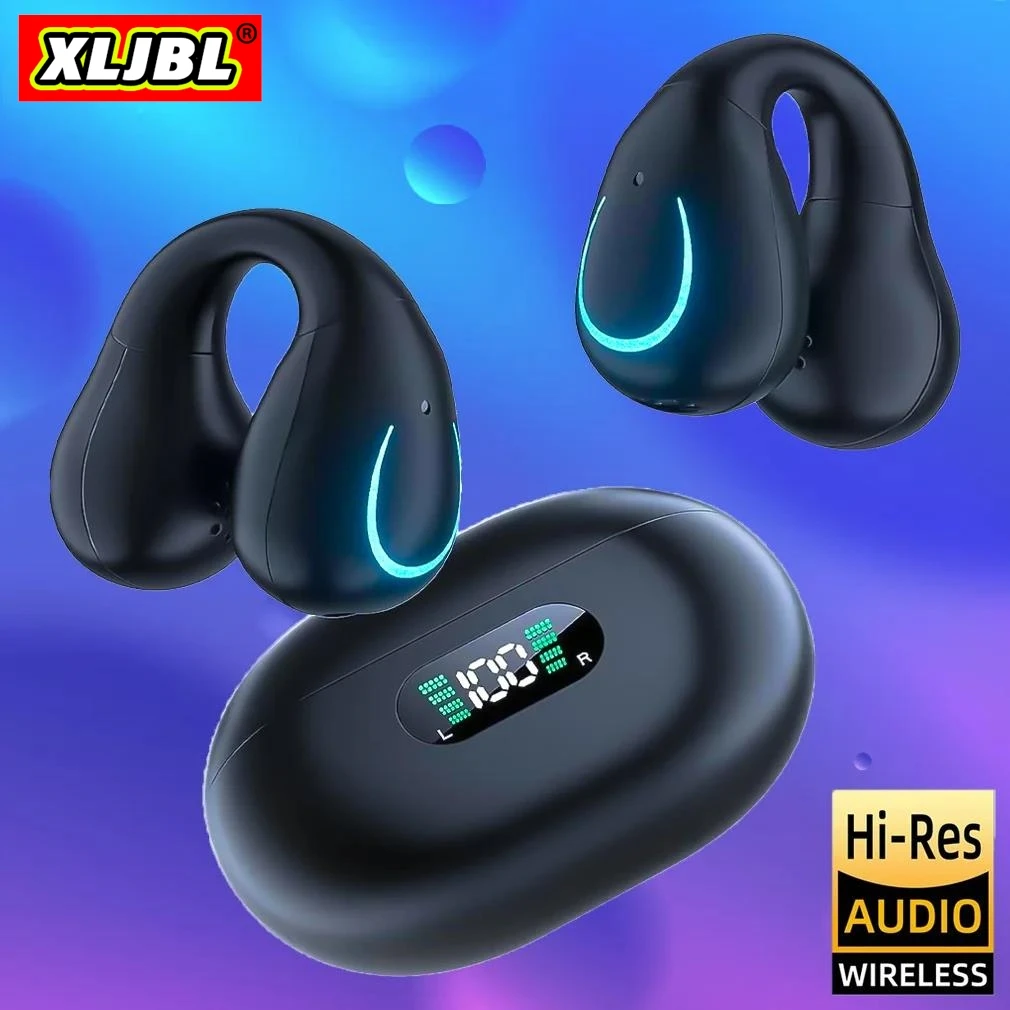 

New mini Buds 3 Bone Conduction Bluetooth Earphone HiFi Stereo Ear Clip Sports Wireless Hearing aids Noise Cancelling Headset