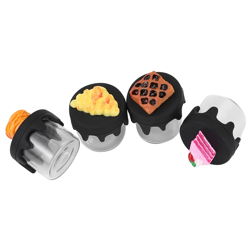 Newest 50Pcs 6ml Glass Bottle Slick Wax Container with Silicone Lid Cake Design for Women Mini Storage Jar Random
Newest 50Pcs 6ml Glass Bottle Slick Wax Container with Silicone Lid Cake Design for Women Mini Storage Jar Random