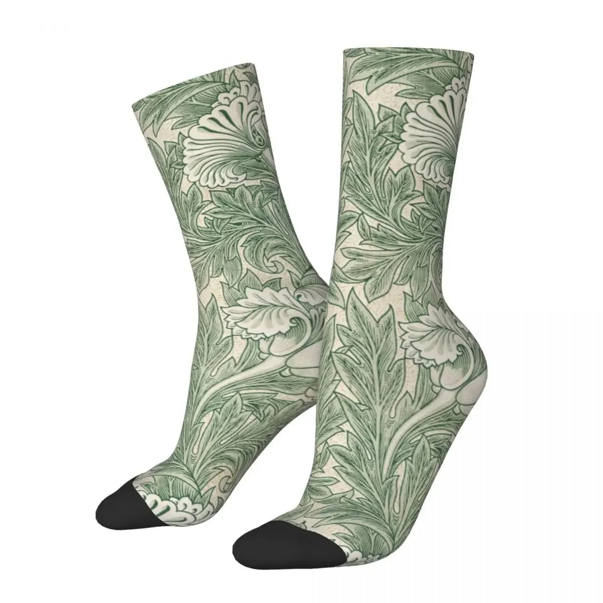 

William Morris Tulip Pattern Sage Green Socks Men Women Casual Socks Harajuku Spring Summer Autumn Winter Stockings Gift
