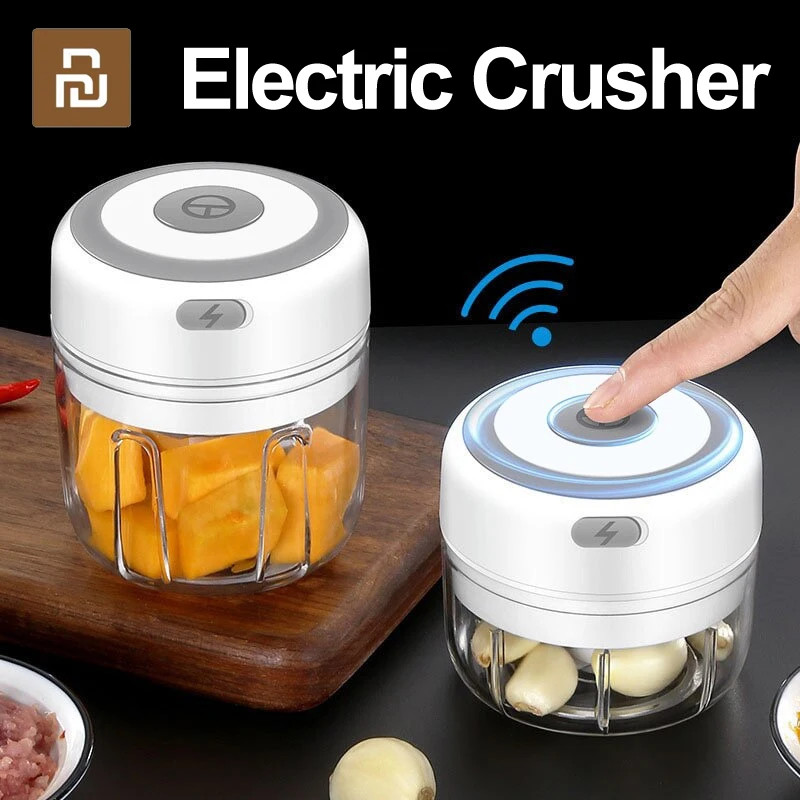 

Электрический измельчитель для продуктов Youpin, измельчитель чеснока, мясорубка, устройство для измельчения овощей, USB, кухонные гаджеты
