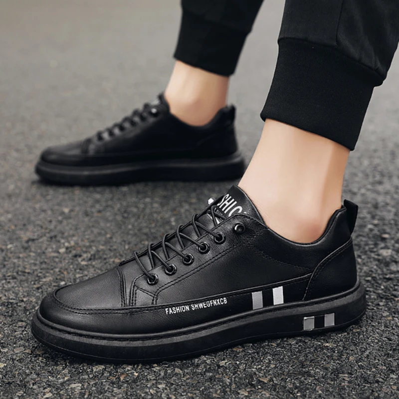 Fashion Men Shoes Breathable Leather Casual Shoes Versatile Small White Shoes Anti Slip Sports Shoes New Designer Loafers Men
Fashion Men Shoes Breathable Leather Casual Shoes Versatile Small White Shoes Anti Slip Sports Shoes New Designer Loafers Men