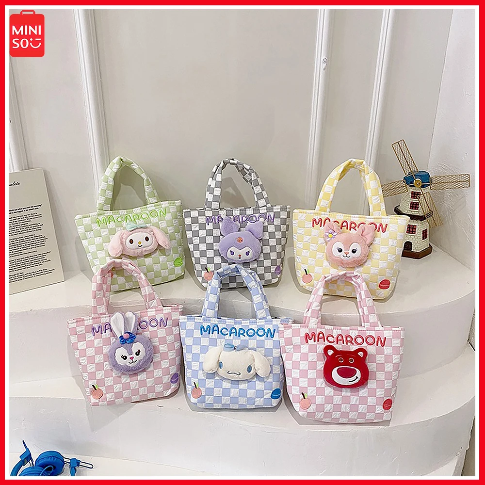 New Miniso Lotso Kawaii Cartoon Student Bag Embroidered Plush Toy Backpack Carrying Bag Girl Travel Casual Satchel Birthday Gift
New Miniso Lotso Kawaii Cartoon Student Bag Embroidered Plush Toy Backpack Carrying Bag Girl Travel Casual Satchel Birthday Gift