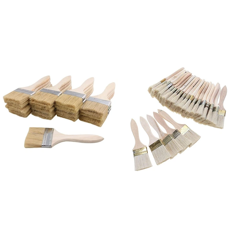 48 Pcs Paint Brushes Chip Paint And Varnish Brush For Wall And Wood Painting Stains Glues, 24 Pcs 70Mm & 24 Pcs 48Mm
48 Pcs Paint Brushes Chip Paint And Varnish Brush For Wall And Wood Painting Stains Glues, 24 Pcs 70Mm & 24 Pcs 48Mm