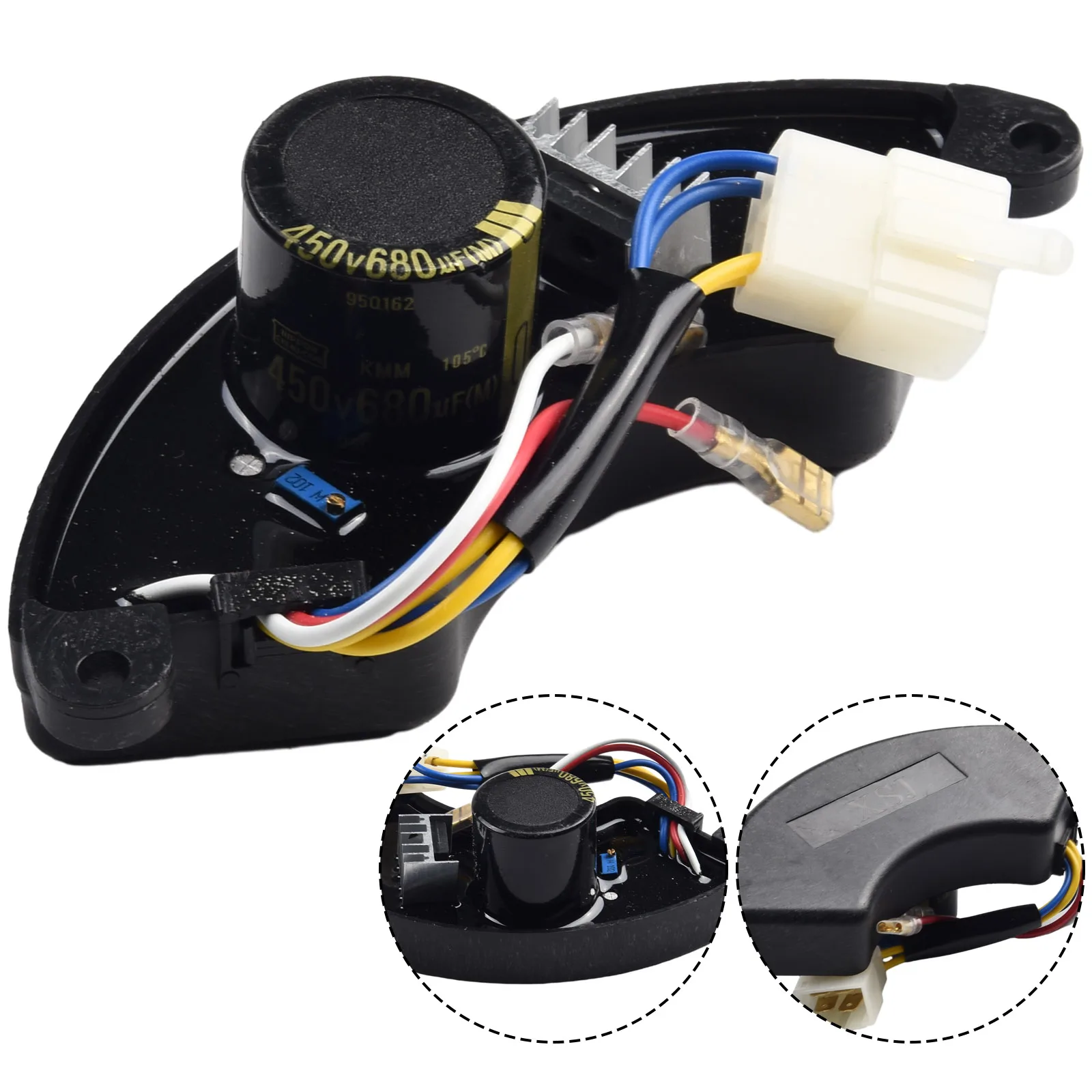 1pcs AVR Automatic Voltage Regulator 4KW To 7.5KW Rated Generators For 9HP 11HP 13HP 14HP Gasoline Engine Driven Home Tool Part
1pcs AVR Automatic Voltage Regulator 4KW To 7.5KW Rated Generators For 9HP 11HP 13HP 14HP Gasoline Engine Driven Home Tool Part