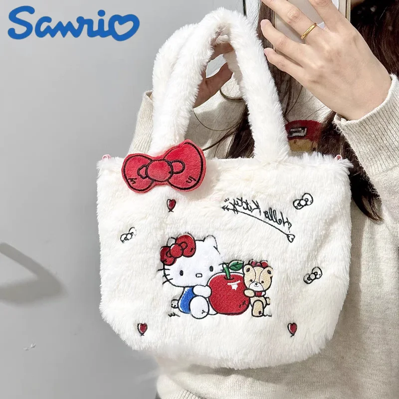 Оригинальная плюшевая Сумка-тоут My Melody Kuromi Cinnamoroll, милая плюшевая кукла, плюшевая сумка через плечо, подарок для девушки на день рождения
Оригинальная плюшевая Сумка-тоут My Melody Kuromi Cinnamoroll, милая плюшевая кукла, плюшевая сумка через плечо, подарок для девушки на день рождения