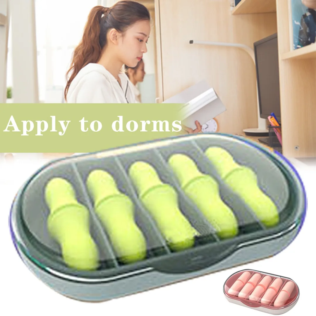New 5pairs/box Durable Waterproof Sponge Soft Ear Plugs Noise Reduction Earplug For Travel Sleep Work
New 5pairs/box Durable Waterproof Sponge Soft Ear Plugs Noise Reduction Earplug For Travel Sleep Work