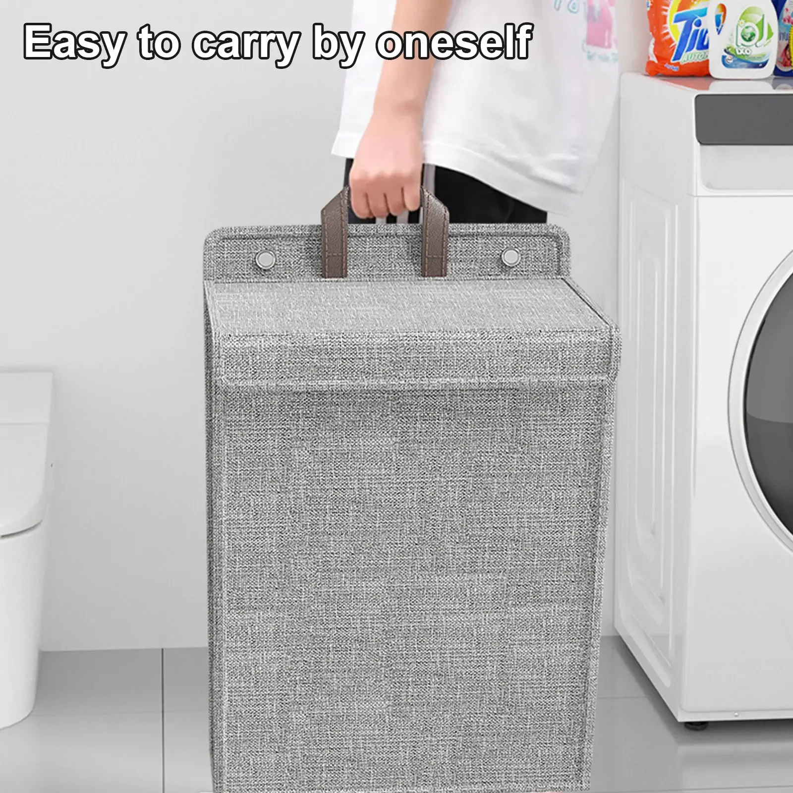 Large Capacity Hanging Laundry Basket Hamper Space-saving Folding Waterproof Clothes Dolls Storage Bag for Bathroom Bedroom
Large Capacity Hanging Laundry Basket Hamper Space-saving Folding Waterproof Clothes Dolls Storage Bag for Bathroom Bedroom