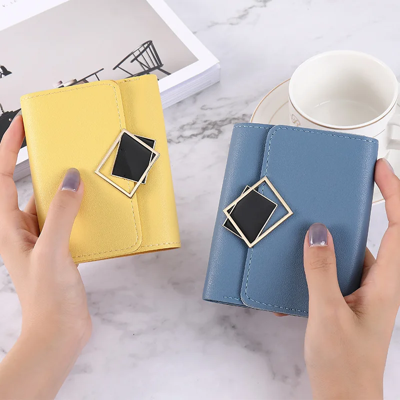 

New Small Wallets Women Luxury Brand Design Mini Short Wallet Purses Female Zipper Coin Purse Multi-card Slot Credit Card Holder
