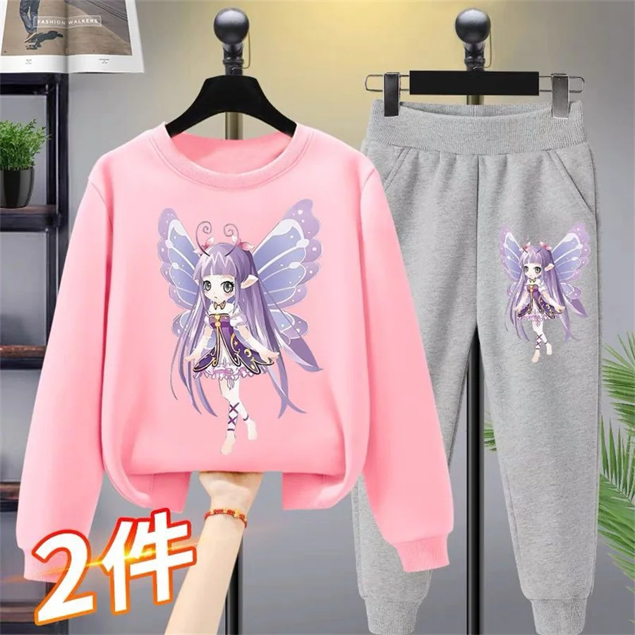 2023 New Girls Cartoon Graphic Pullover & Sweatpants Sports Suit Spring & Autumn Cotton Sweatshirt Pants Teen Girls
2023 New Girls Cartoon Graphic Pullover & Sweatpants Sports Suit Spring & Autumn Cotton Sweatshirt Pants Teen Girls