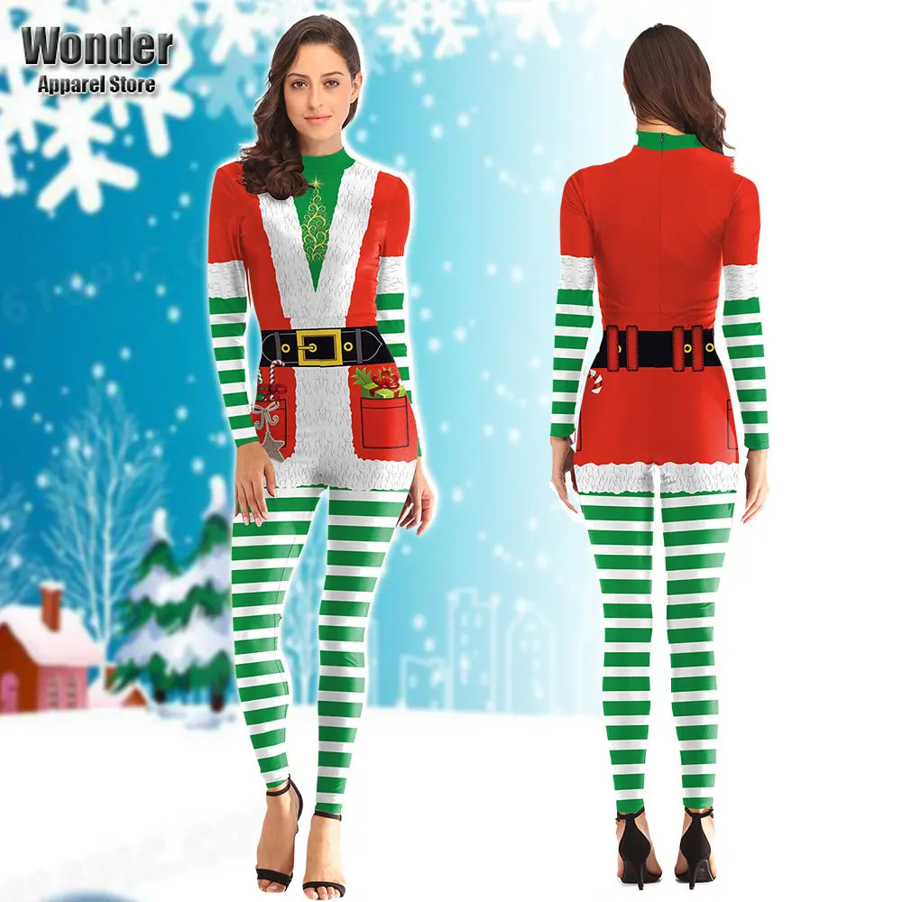 Women Christmas Xmas New Year 3D Printing Jumpsuit Adult Halloween Cosplay Costumes Party Role Playing Dress Up Outfit
Women Christmas Xmas New Year 3D Printing Jumpsuit Adult Halloween Cosplay Costumes Party Role Playing Dress Up Outfit